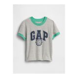GAP Erkek Bebek Gri Logo Ringer T-Shirt
