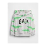 GAP Erkek Bebek Gri Relaxed Logo Fransız Havlu Kumaş Sweatshirt
