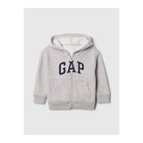 GAP Erkek Bebek Gri Relaxed Logo Zip Sweatshirt