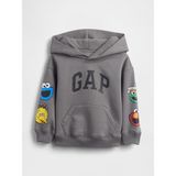 Gap Erkek Bebek Gri Vintagesoft Sesame Street Logo Sweatshirt - 6 - 12 Ay