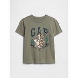Gap Erkek Bebek Haki Disney Toy Story Logo T-Shirt - Yeşil - 4 Yaş