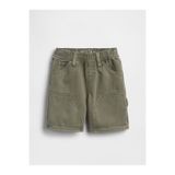 GAP Erkek Bebek Haki UltraSoft Denim Pull-On Carpenter Şort