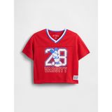 Gap Erkek Bebek Kırmızı Geri Dönüştürülmüş Mesh Jersey T-Shirt - 5 Yaş