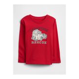 GAP Erkek Bebek Kırmızı Grafik Baskılı T-Shirt
