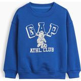 Gap Erkek Bebek Kobalt Mavisi Vintagesoft Varsity Logo Sweatshirt - 18 - 24 Ay