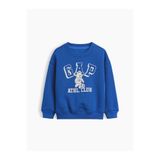 GAP Erkek Bebek Kobalt Mavisi VintageSoft Varsity Logo Sweatshirt