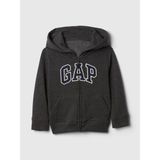 Gap Erkek Bebek Koyu Gri Relaxed Logo Zip Sweatshirt - 5 Yaş