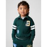 Gap Erkek Bebek Koyu Yeşil Vintagesoft Varsity Logo Polo Sweatshirt - 5 Yaş