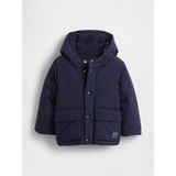 Gap Erkek Bebek Lacivert Cozy Puffer Şişme Mont - 12 - 18 Ay
