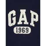 Gap Erkek Bebek Lacivert Fransız Havlu Kumaş Gap Logo T-Shirt - 18 - 24 Ay