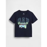 Gap Erkek Bebek Lacivert Grafik Logo T-Shirt - 6 - 12 Ay