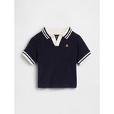 Gap Erkek Bebek Lacivert Havlu Terry Polo T-Shirt - 2 Yaş