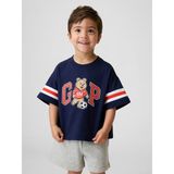 Gap Erkek Bebek Lacivert Oversized Brannan Bear Varsity Grafik Logo T-Shirt - 18 - 24 Ay