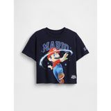 Gap Erkek Bebek Lacivert Süper Mario Oversized Grafik Baskılı T-Shirt - 2 Yaş