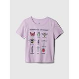 Gap Erkek Bebek Lila Mix And Match Grafikli T-Shirt - 12 - 18 Ay