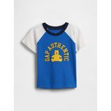 Gap Erkek Bebek Mavi Colorblock Brannan Bear Grafik Baskılı T-Shirt - 6 - 12 Ay
