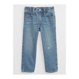 GAP Erkek Bebek Mavi Distressed Original Straight Jean Pantolon
