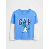 Gap Erkek Bebek Mavi Gap Logo T-Shirt - 4 Yaş