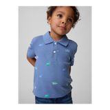 GAP Erkek Bebek Mavi Pique Polo T-Shirt