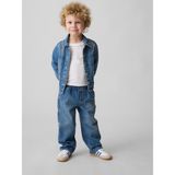 Gap Erkek Bebek Mavi Pull-On Baggy Kargo Jean Pantolon - 2 Yaş