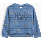 Gap Erkek Bebek Mavi Relaxed Bisiklet Yaka Sweatshirt - 12 - 18 Ay