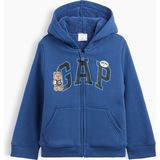Gap Erkek Bebek Mavi Sherpa Astarlı Logo Fermuarlı Sweatshirt - 6 - 12 Ay