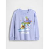 Gap Erkek Bebek Mor Spongebob Squarepants Grafik Logo T-Shirt - 18 - 24 Ay