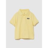 Gap Erkek Bebek Sarı Logo Pique Polo T-Shirt - 6 - 12 Ay