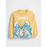 Gap Erkek Bebek Sarı The Smurfs Grafik T-Shirt - 6 - 12 Ay