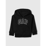 Gap Erkek Bebek Siyah Relaxed Logo Zip Sweatshirt - 3 Yaş