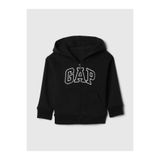 GAP Erkek Bebek Siyah Relaxed Logo Zip Sweatshirt