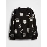 Gap Erkek Bebek Siyah Vintagesoft Halloween Sweatshirt - 6 - 12 Ay
