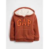 Gap Erkek Bebek Turuncu Gap Logo Sherpa Fermuarlı Sweatshirt - 4 Yaş