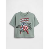 Gap Erkek Bebek Yeşil Marvel Oversized Grafik Baskılı T-Shirt - 2 Yaş