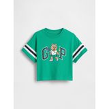 Gap Erkek Bebek Yeşil Oversized Brannan Bear Varsity Grafik Logo T-Shirt - 5 Yaş