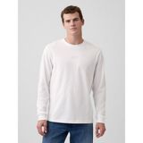 Gap Erkek Beyaz Everyday Soft Relaxed Gap Mini-Logo T-Shirt