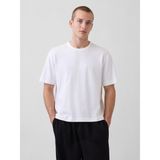 Gap Erkek Beyaz Heavyweight Relaxed 1969 Logo Crop T-Shirt - 2XL