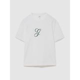 Gap Erkek Beyaz Heavyweight Tonal Gap Logo T-Shirt