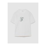 GAP Erkek Beyaz Heavyweight Tonal Logo T-Shirt