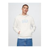 GAP Erkek Beyaz Logo Fransız Havlu Kumaş Sweatshirt