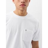 Gap Erkek Beyaz Organik Pamuk Cepli T-Shirt
