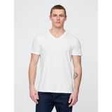 Gap Erkek Beyaz Pamuklu Jersey V Yaka T-Shirt - XL