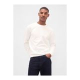 GAP Erkek Beyaz Waffle Crew T-Shirt