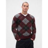 Gap Erkek Bordo Brushed V Yaka Kazak - XL