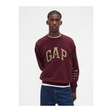 GAP Erkek Bordo Heavyweight Oversized Logo Sweatshirt
