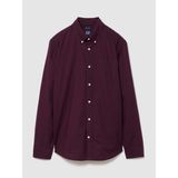 Gap Erkek Bordo Kareli Oxford Gömlek - 2XL