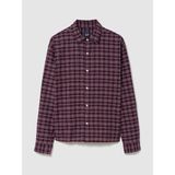 Gap Erkek Bordo Relaxed Crop Straight-Hem Oxford Gömlek - 2XL