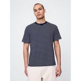 Gap Erkek Çizgili Heavyweight Relaxed T-Shirt - XS