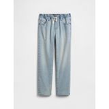 Gap Erkek Çocuk Açık Mavi Pull-On Original Straight Sweatpant Jean Pantolon - 4 - 5 Yaş