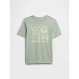 Gap Erkek Çocuk Açık Yeşil Grafik Baskılı T-Shirt - 4 - 5 Yaş